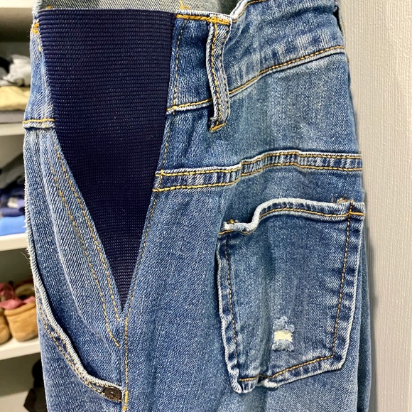 Indigo Blue Maternity Overalls - Picture 4 of 7